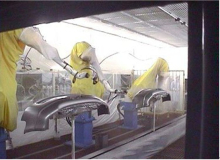 電動汽車保險杠機器人涂裝生產(chǎn)線